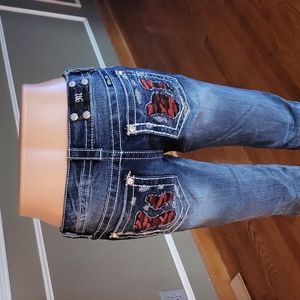 Miss Me Red Patch Signature Skinny Jeans Size 26
